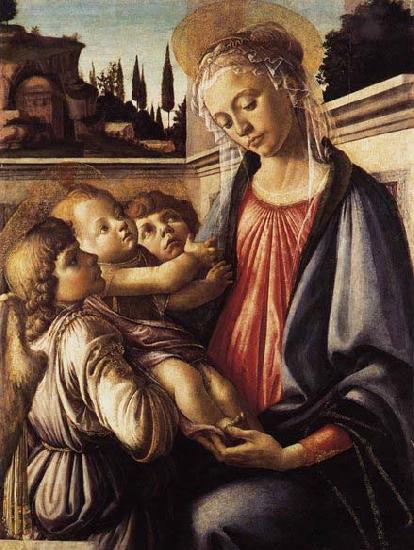 Sandro Botticelli Madonna and Child and Two Angels